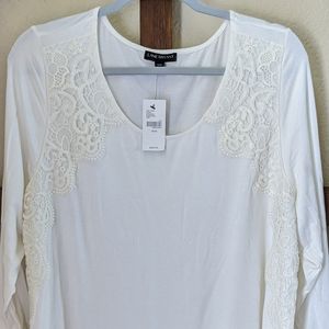 Lane Bryant Ivory Top NWT